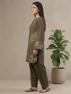 Olive Floral 2 Piece